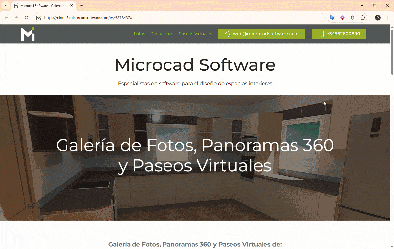 Galería web personalizada del Servicio Cloud